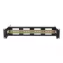 Suporte de calha DIN DSIT 2U para racks de 19 polegadas, profundidade ajustável 100-200 mm, TS35, preto