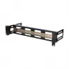 Suporte de calha DIN DSIT 2U para racks de 19 polegadas, profundidade ajustável 100-200 mm, TS35, preto