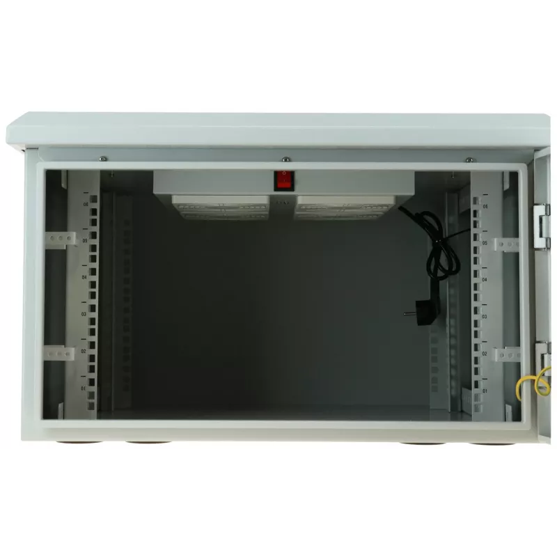 DSIT DS6606-OUT armário de servidor de parede outdoor de 19 polegadas IP55, 6U, 600x600x368 mm
