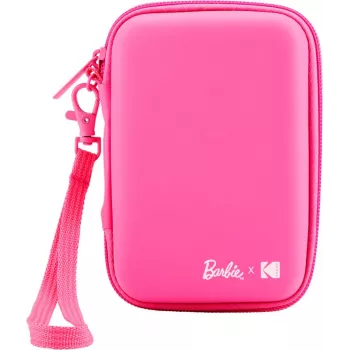 Kodak x Barbie estojo de proteção EVA com alça removível e bolsa de rede para Printomatic e Step Slim, rosa (RODBCEPK)