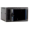 Caixa de servidor de parede DSIT DS6604-F 6U com porta de vidro, 600x450x320 mm, preto