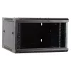 Caixa de servidor de parede DSIT DS6604-F 6U com porta de vidro, 600x450x320 mm, preto
