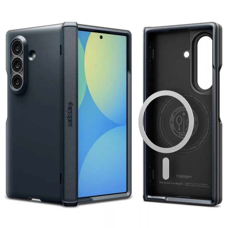 Capa SPIGEN Slim Armor Pro MagSafe para Samsung Galaxy Z Fold 8 Ultra - Metal Slate