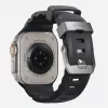 Pulseira NOMAD Rocky Point para Apple Watch 46mm/49mm preto-prateado