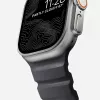 Pulseira NOMAD Rocky Point para Apple Watch 46mm/49mm preto-prateado