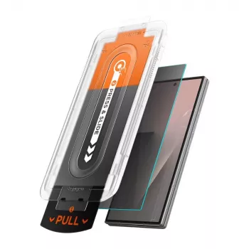 Película de vidro temperado Spigen Glas.tR EZ Fit Pro pack de 2 com filtro de privacidade ultra para ecrã principal Samsung Galaxy Z Fold 7 / 8