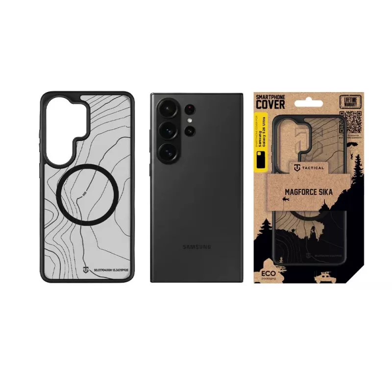 Tactical capa traseira MagForce Hyperstealth Sika para Samsung Galaxy S26 Ultra - Asphalt