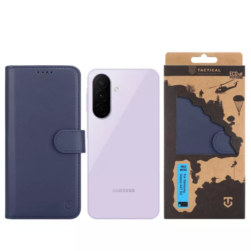 Tactical capa de livro Field Notes Galaxy A27 5G azul