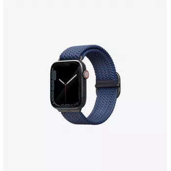 Pulseira Aspen Braided Loop UNIQ para Apple Watch 42/41/40mm série 1-11/SE/SE2/SE3 - cinzento-granito