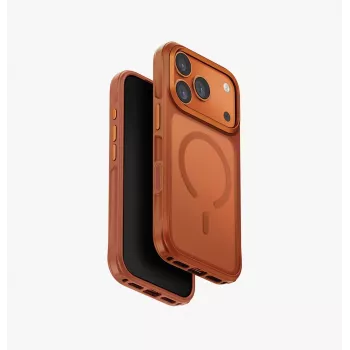 Estojo de carregamento UNIQ Veren MagClick para iPhone 17 Pro - laranja