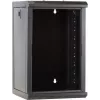 Rack de servidor de parede DSIT 9U 10 polegadas com porta de vidro, 312x310x486 mm, preto