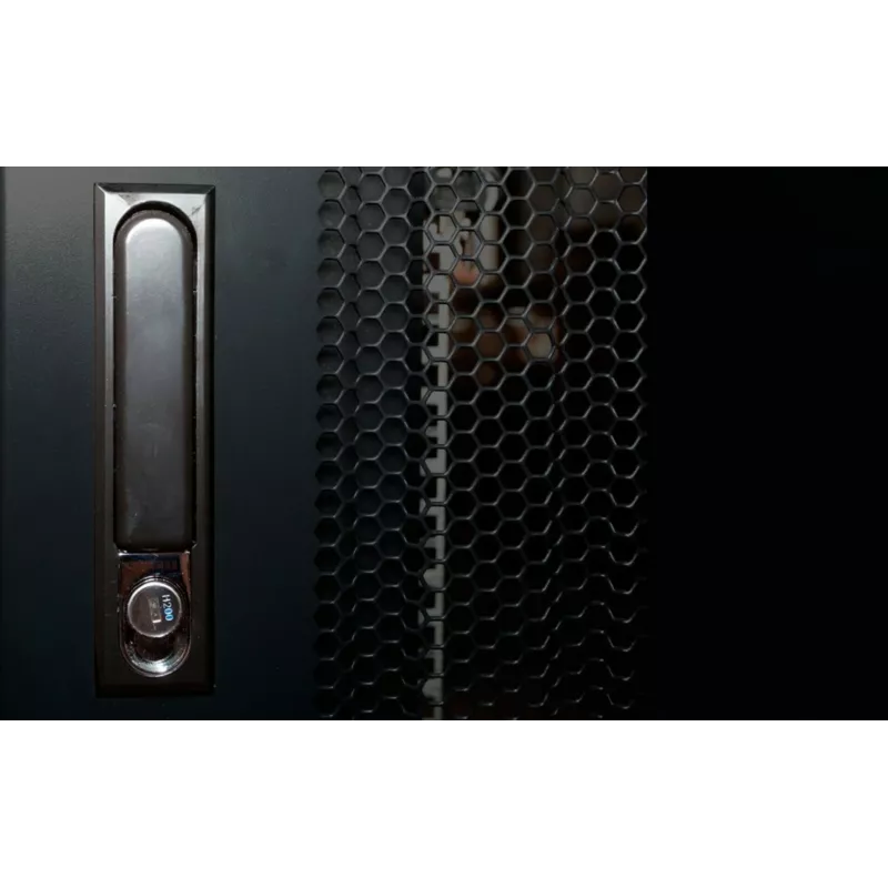 Armário de servidor DSIT 19U autónomo 600x1000x860 mm com portas perfuradas, preto