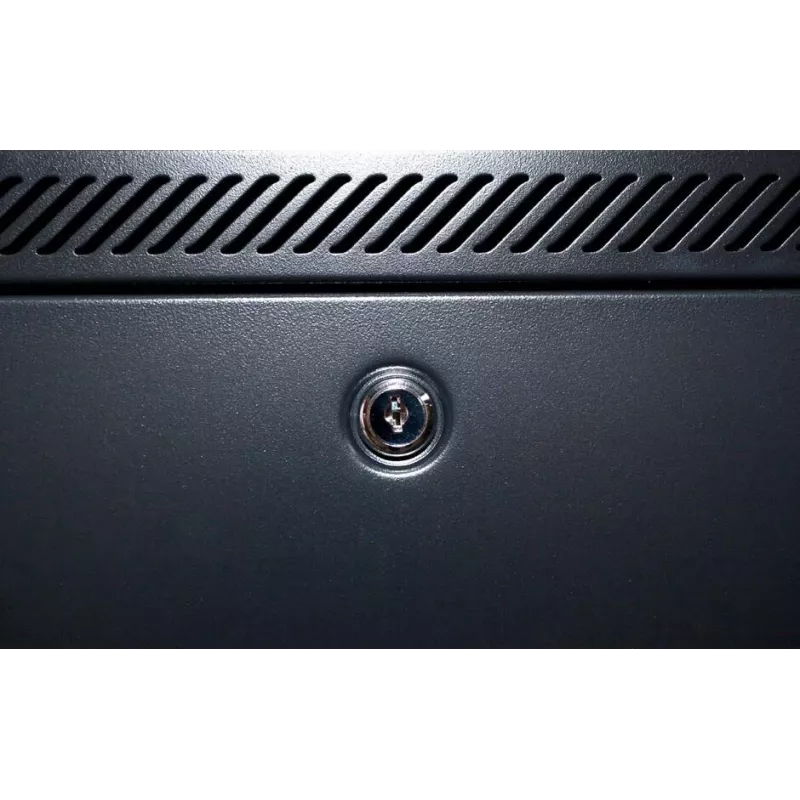 Armário de servidor de parede DSIT DS6409 9U com porta de vidro, 600x450x500 mm, Preto