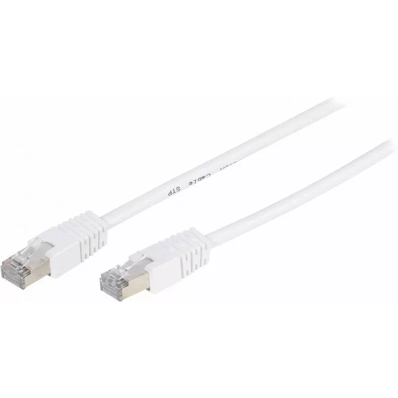 Vivanco cabo de rede Cat 5e, RJ45, branco (VVITLAN5E50WT)