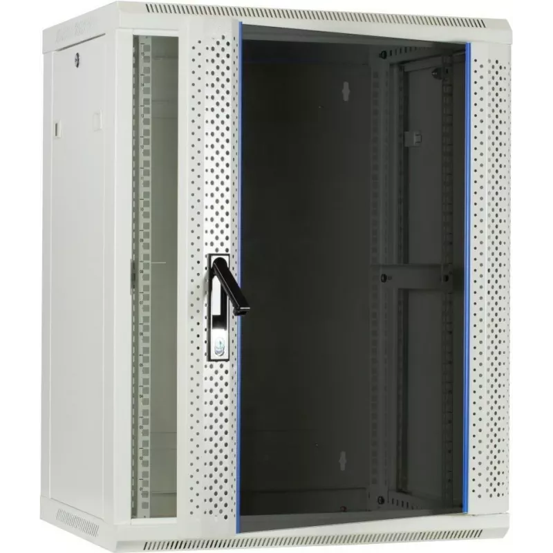 Armário de servidor de parede DSIT 15U com porta de vidro, Branco, 600x450x770 mm (DS6415W)