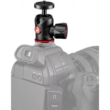 Cabeça de esfera Manfrotto MH492LCD-BH para sapata de flash de câmara, Preto