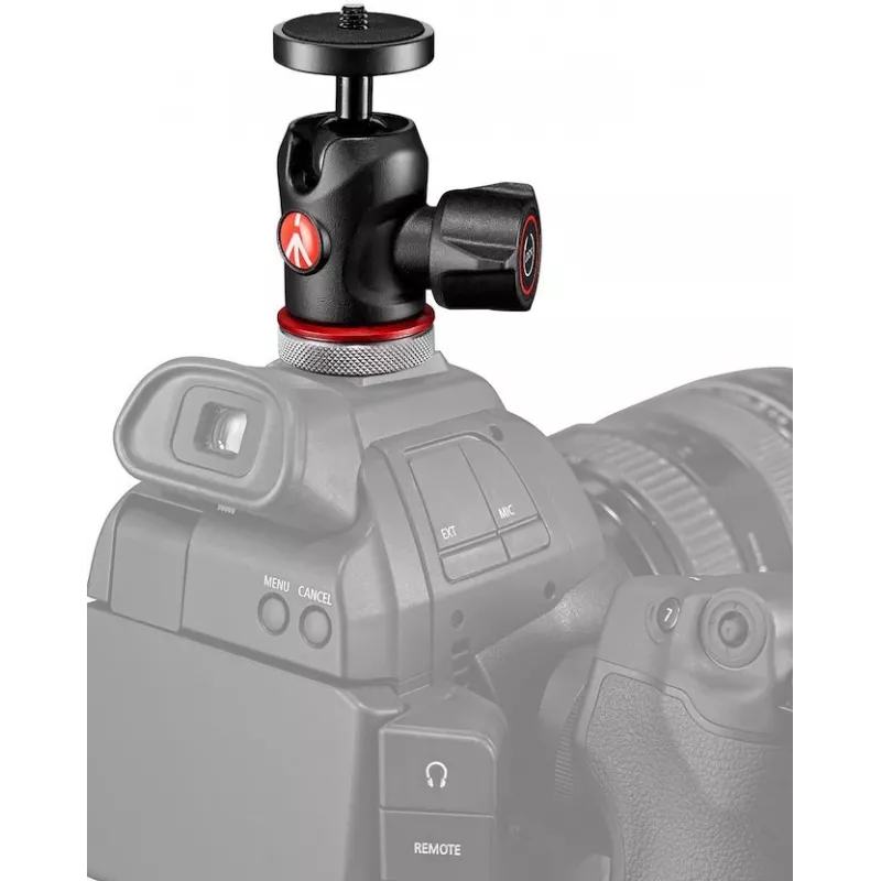 Cabeça de esfera Manfrotto MH492LCD-BH para sapata de flash de câmara, Preto
