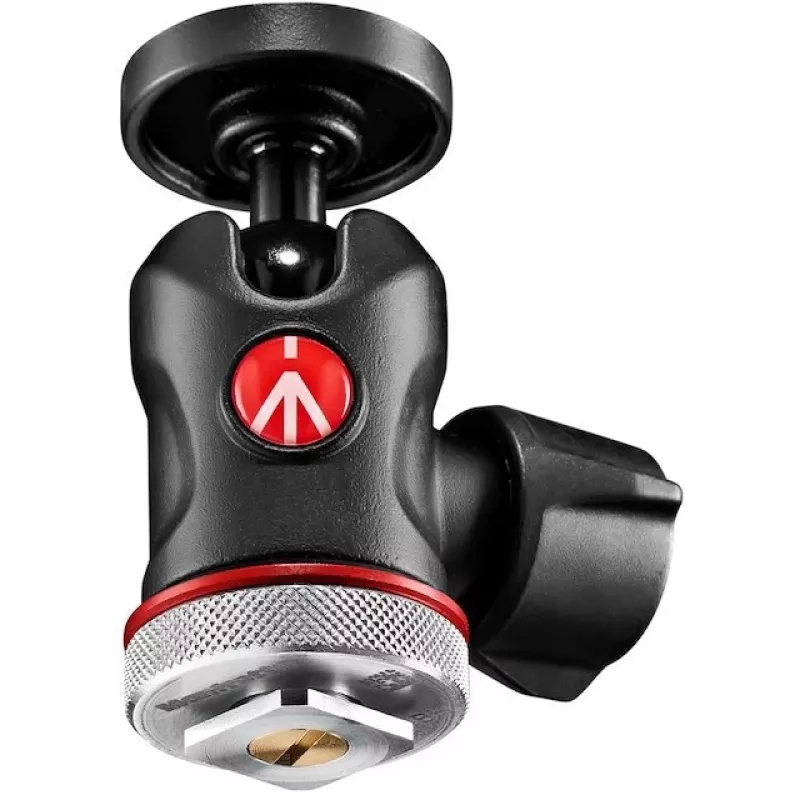 Cabeça de esfera Manfrotto MH492LCD-BH para sapata de flash de câmara, Preto