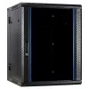 Armário de servidor de parede reversível DSIT DS6615-DOUBLE com porta de vidro, 600 mm de largura