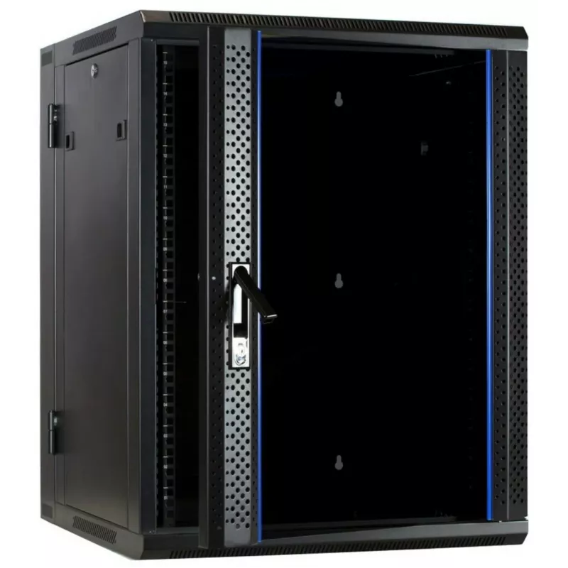 DSIT DS6615-DOUBLE armário de servidor de parede reversível com porta de vidro, 600 mm de largura