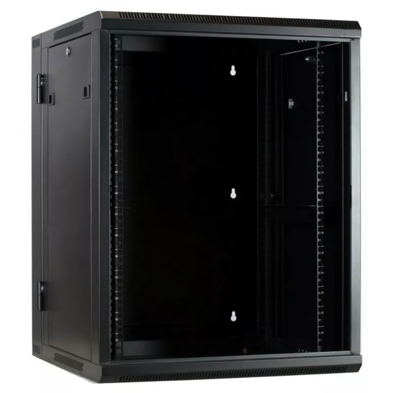 DSIT DS6615-DOUBLE armário de servidor de parede reversível com porta de vidro, 600 mm de largura