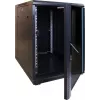 Armário de servidor de parede DSIT DS6815 15U 600x800mm com porta de vidro, Cinzento-claro
