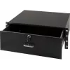 Gaveta de documentos com fecho DS-IT 4U para montagem em rack aço Preto (DS-DR04)