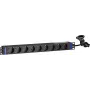 Unidade de distribuição de energia para rack DSIT DS-9PDU 19 polegadas - 9 tomadas Schuko, 16A, 1U, Preto
