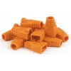 Bota RJ45 DSIT Danicom laranja, pack de 10 – alívio de tensão sem ganchos para cabos Ethernet