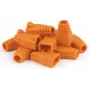 Bota RJ45 DSIT Danicom laranja, pack de 10 – alívio de tensão sem ganchos para cabos Ethernet