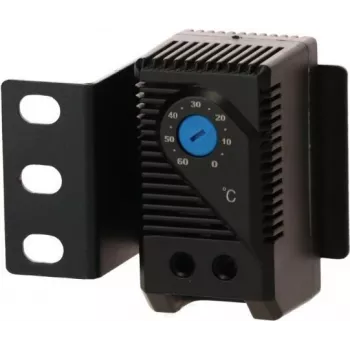 Termostato bimetálico DSIT DS-Therm para controlo de ventoinha, 0-60°C, calha DIN, contacto NO