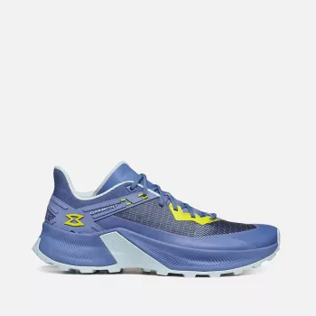 Sapatos de fast hiking Garmont 9.81 Etere para mulher - Very Violet/Sulphur Green, tamanho 39