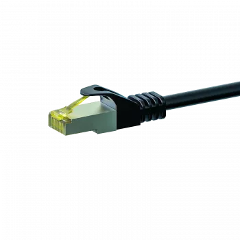 Cabo de rede DSIT RJ45 S/FTP (PiMF) com cabo bruto Cat.7, preto, 15m (DC-70-150)