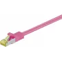 Cabo de rede DSIT Cat.7 S/FTP (PiMF) RJ45, rosa, 15m
