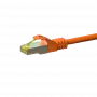 Cabo de patch de rede DSIT Cat.7 S/FTP PiMF RJ45, 30m, laranja