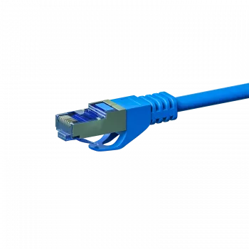 Cabo de rede DSIT CAT 6a LSOH - S/FTP - 10 metros - azul (DC-6A4-100)