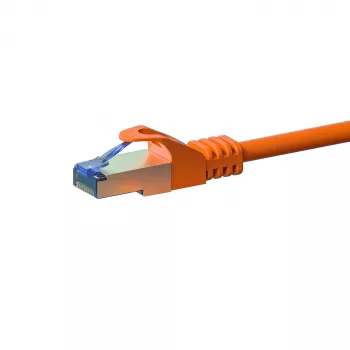 Cabo de rede DSIT CAT 6a S/FTP LSOH, 20 m, laranja, 10 Gbps, 500 MHz, RJ45