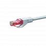 Cabo de rede Ethernet DSIT CAT6 U/UTP, 0,25 m, branco, 100% cobre
