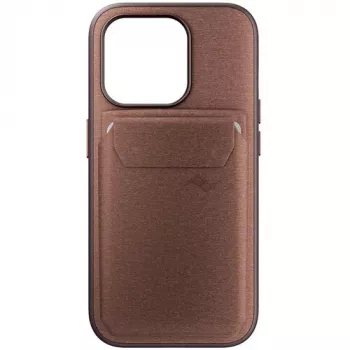 Carteira Peak Design Mobile Wallet SlimLink suporte de cartões magnético com suporte para MagSafe, Adobe Red