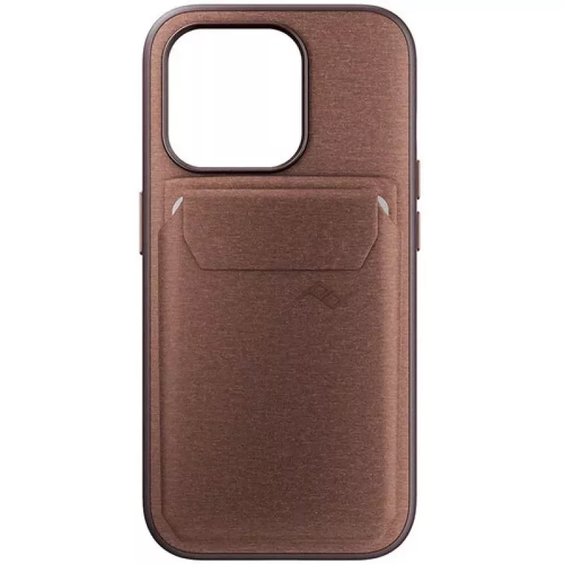 Carteira Peak Design Mobile Wallet SlimLink suporte de cartões magnético com suporte para MagSafe, Adobe Red