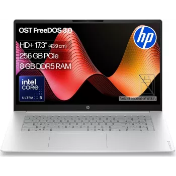 Portátil HP OmniBook 3 17-dg0054ngx 17,3 polegadas Full HD - Intel Core 5 225U, 8GB RAM, 256GB SSD, FreeDOS, Natural Silver