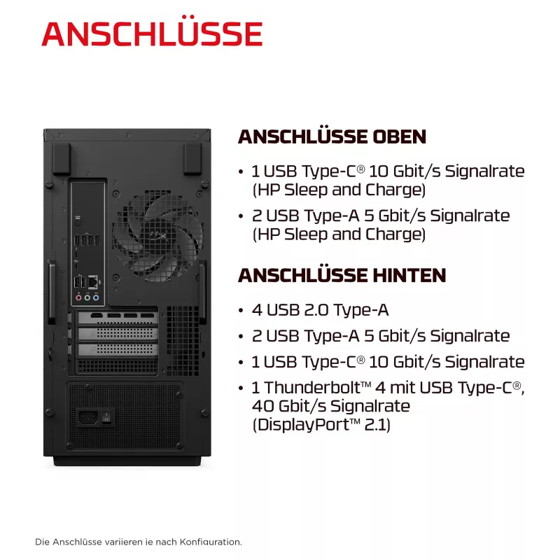 PC gaming HP HyperX OMEN Desktop GT18-0170ng - Intel Core Ultra 7 270K Plus, 32GB DDR5, 1TB SSD, NVIDIA GeForce RTX 5060 Ti 16GB, FreeDOS