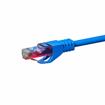 Cabo de rede patch DSIT CAT6 U/UTP, 1 m, azul, 100% cobre, RJ45, Gigabit Ethernet