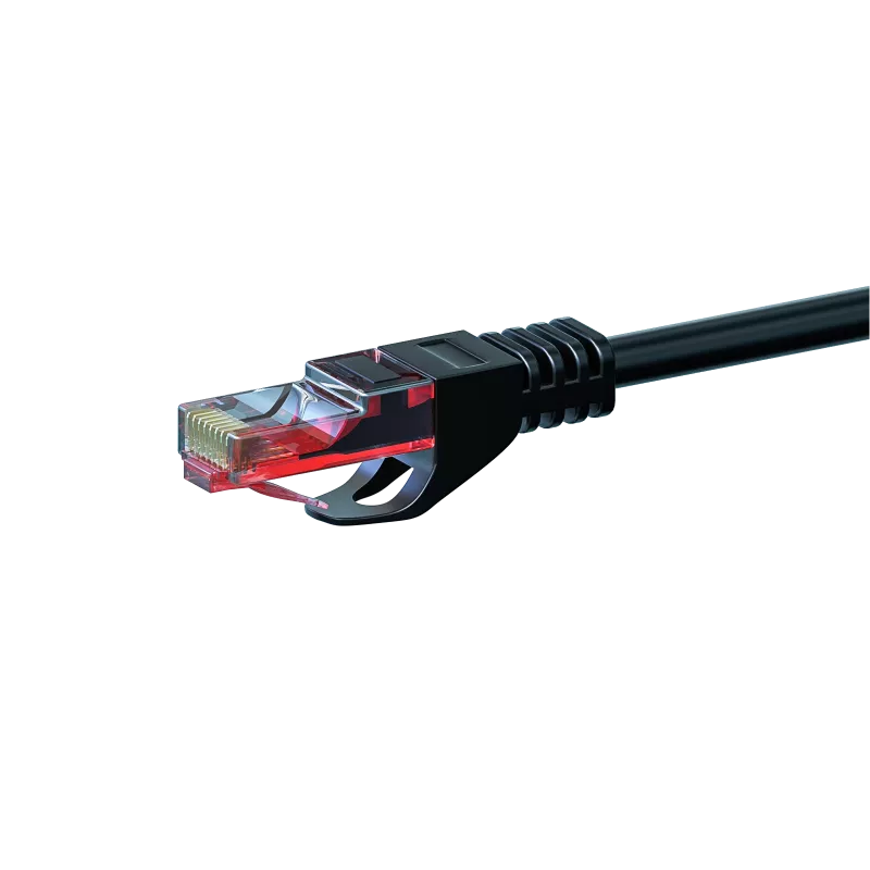 Cabo de rede DSIT CAT6 U/UTP, 5 m, preto, 100% cobre (DC-60-050)