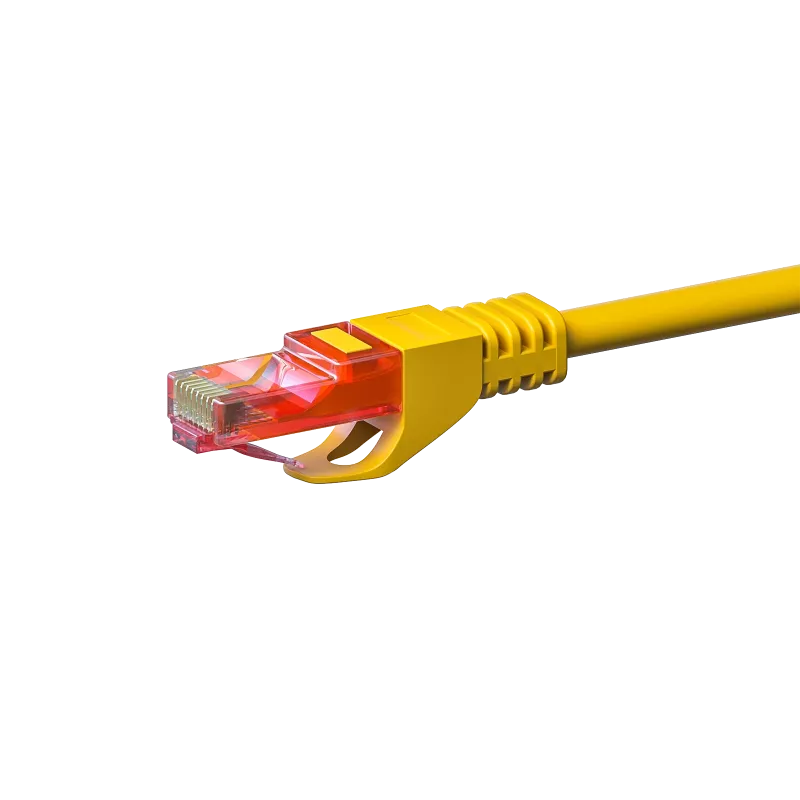 Cabo de rede DSIT DC-67-050 CAT6 U/UTP, 5 m, amarelo, 100% cobre