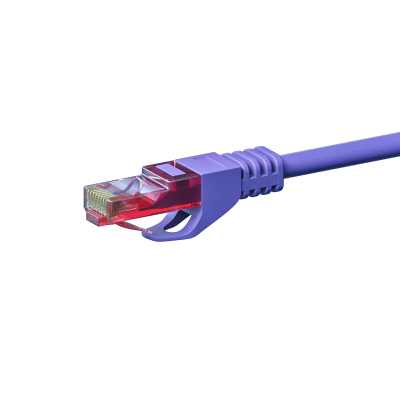 Cabo de rede DSIT DC-68-075 CAT6 U/UTP, 7,5 m, violeta, 100% cobre