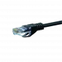Cabo de rede DSIT CAT 6 U/UTP, 0,25 m, preto, CCA, RJ45