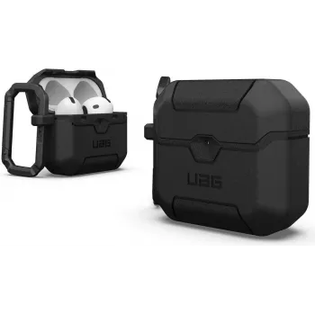 Urban Armor Gear UAG Scout capa para Apple AirPods 4.ª geração - preto