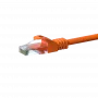 Cabo de rede DSIT DC-C66-002 CAT6 U/UTP, 0,25 m, laranja, CCA