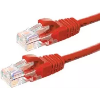 DSIT cabo de rede CAT5e U/UTP, 10 m, vermelho, 100% cobre